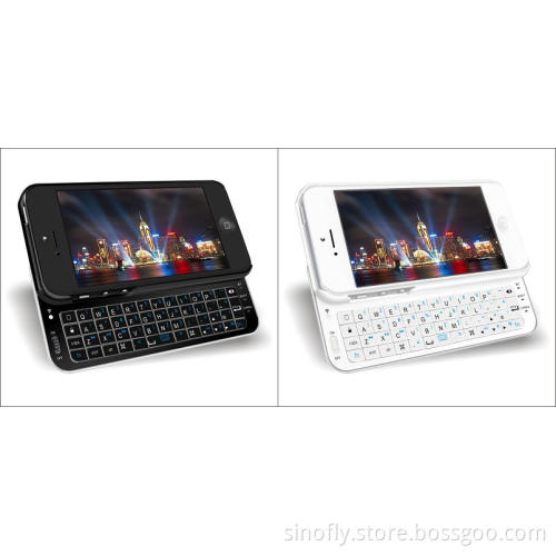Bluetooth Slider Keyboard Case for iPhone 5